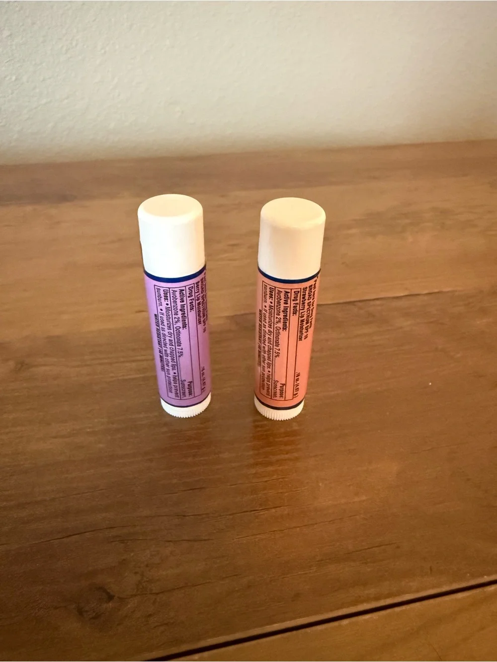 Strawberry & Marionberry Lip Balm Duo - Pink & Purple